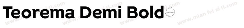 Teorema Demi Bold字体转换